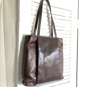 Americana by Sharif brown leather cross body bag handbag purse NWOT LIKE NEW